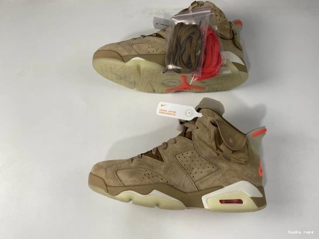 Cheap Husky Air Retro Travis DH0690-200 Scott British 6 Jordan Khaki 0716
